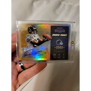 2002 Playoff Contenders Donald Reche Caldwell Rookie Auto 185/340